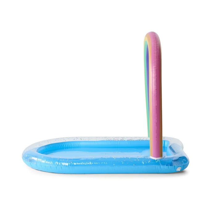 Inflatable Rainbow Sprinkler Slide Pool