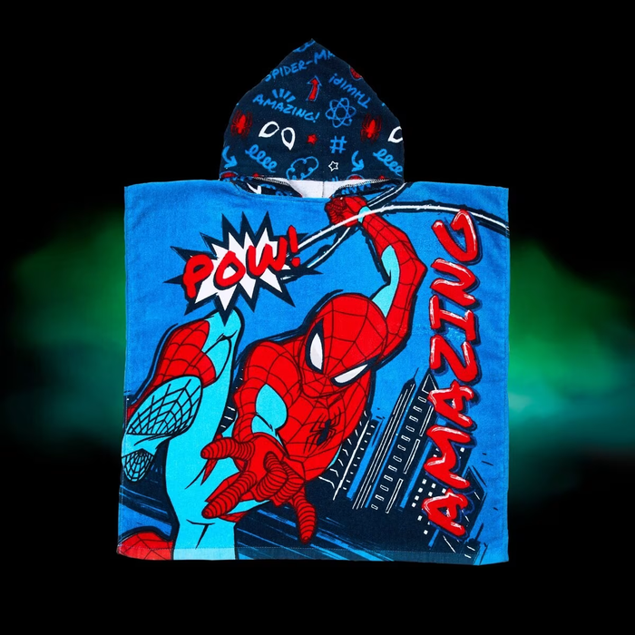 Spider-Man Cotton Hooded Towel