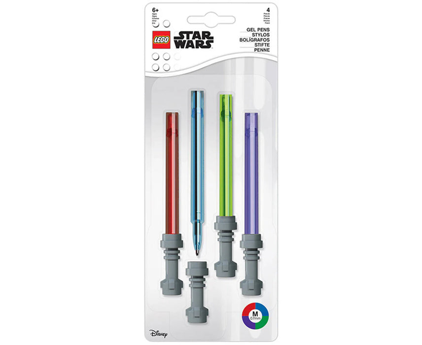 LEGO Lightsaber Gel Pen 4 Pack