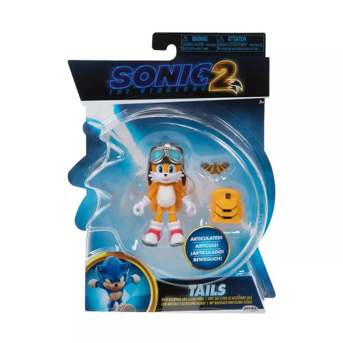 Sonic the Hedgehog 2 Tails with Backpack and Gizmo Wing Action Figure