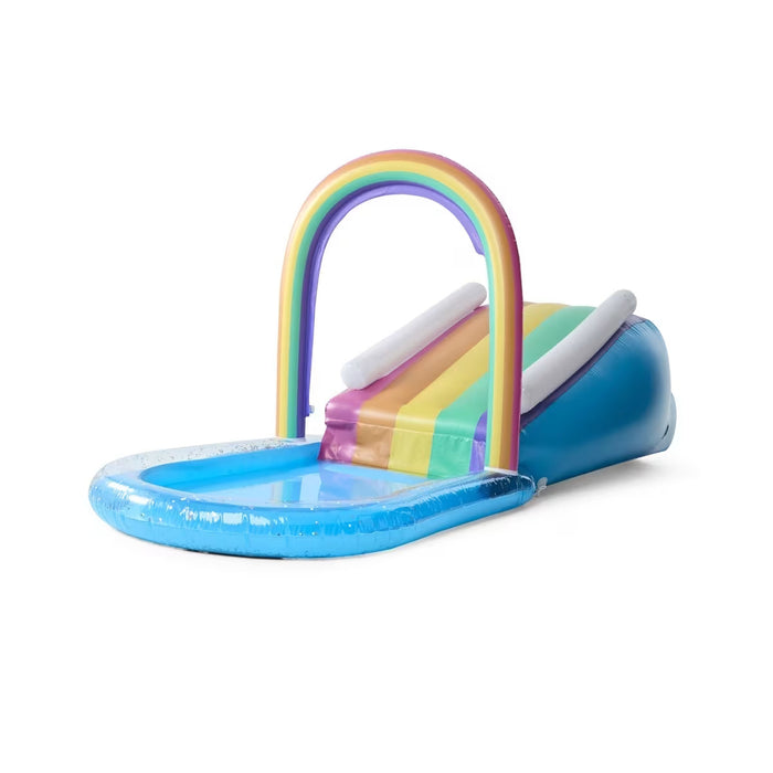 Inflatable Rainbow Sprinkler Slide Pool