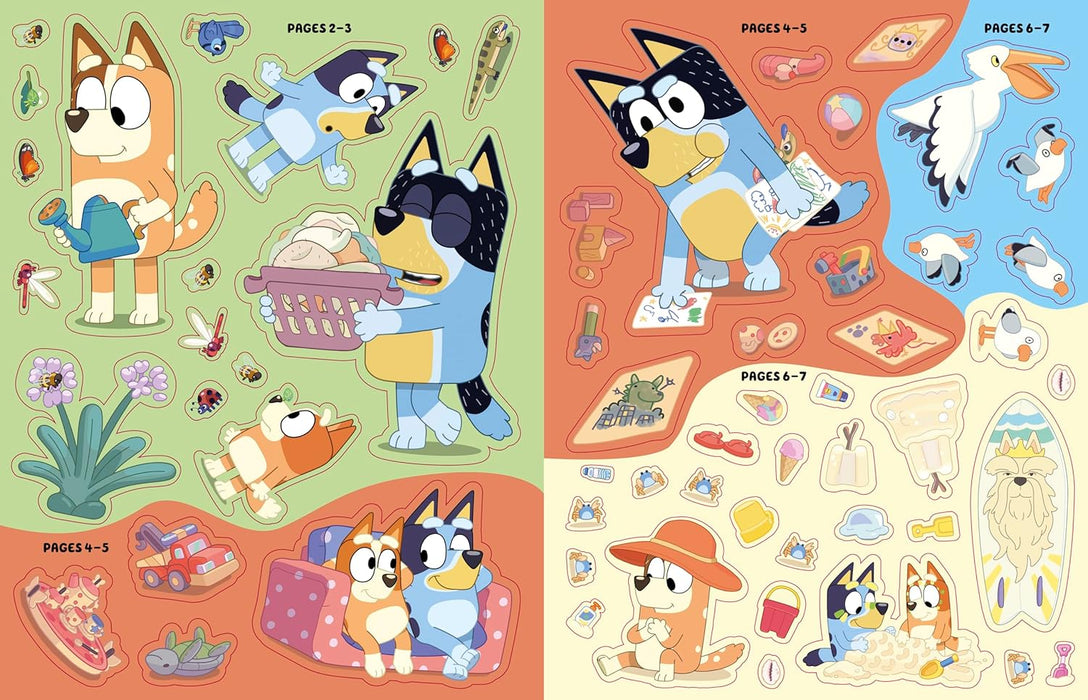 Bluey Let's Stick Sticker Scenes Book