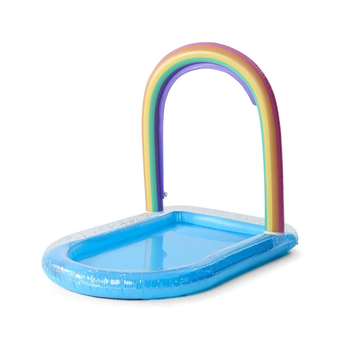 Inflatable Rainbow Sprinkler Slide Pool